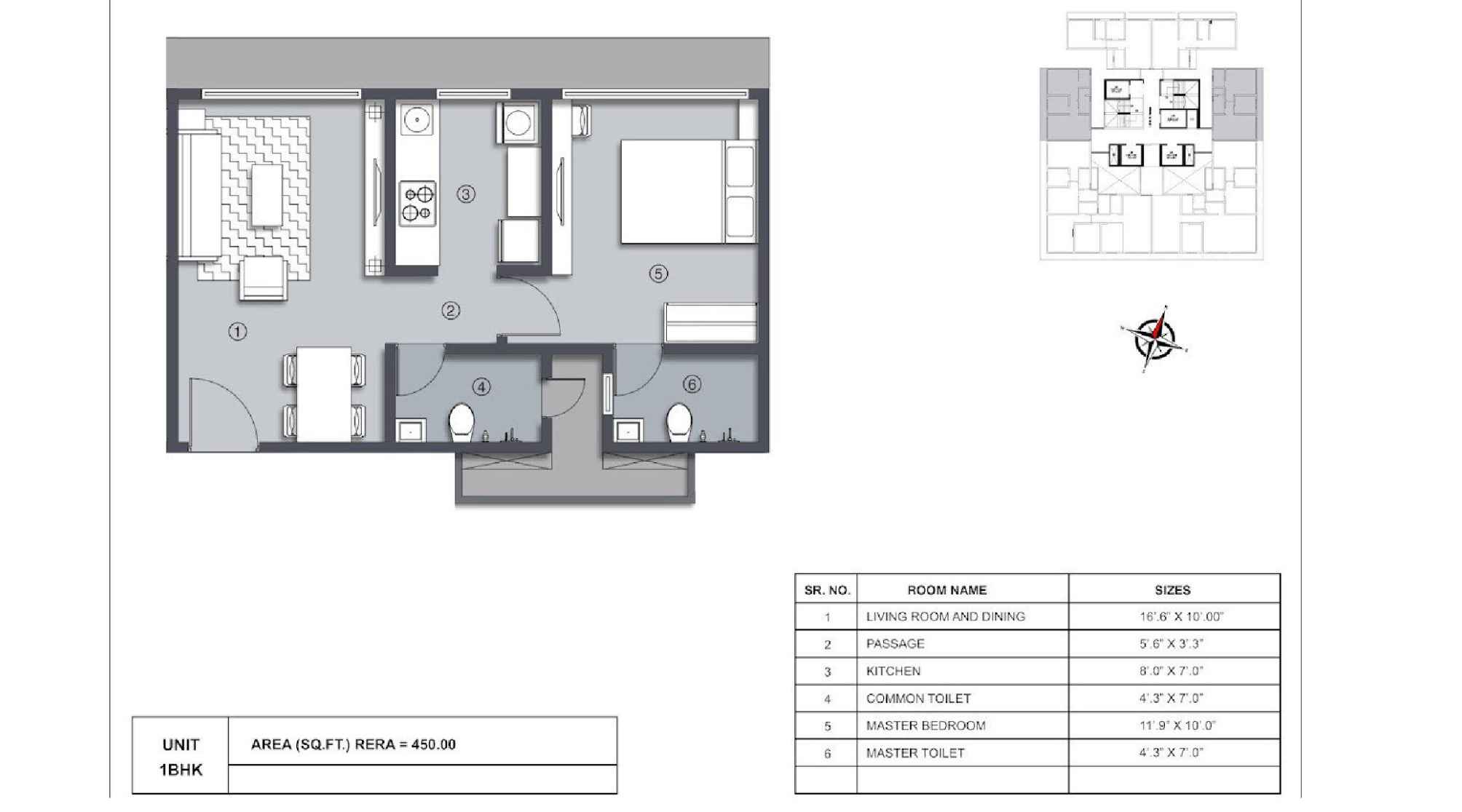 La-residency-Floor-Plan-1BHK-450-Sqft