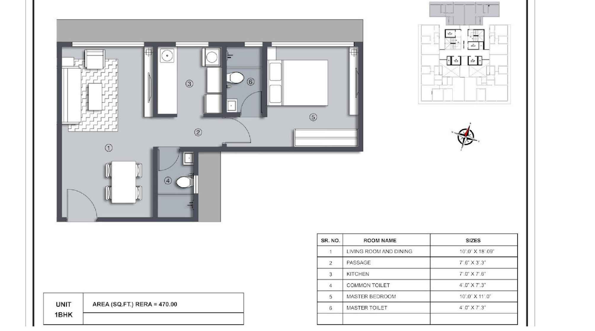 La-residency-Floor-Plan-1BHK-470-sqft