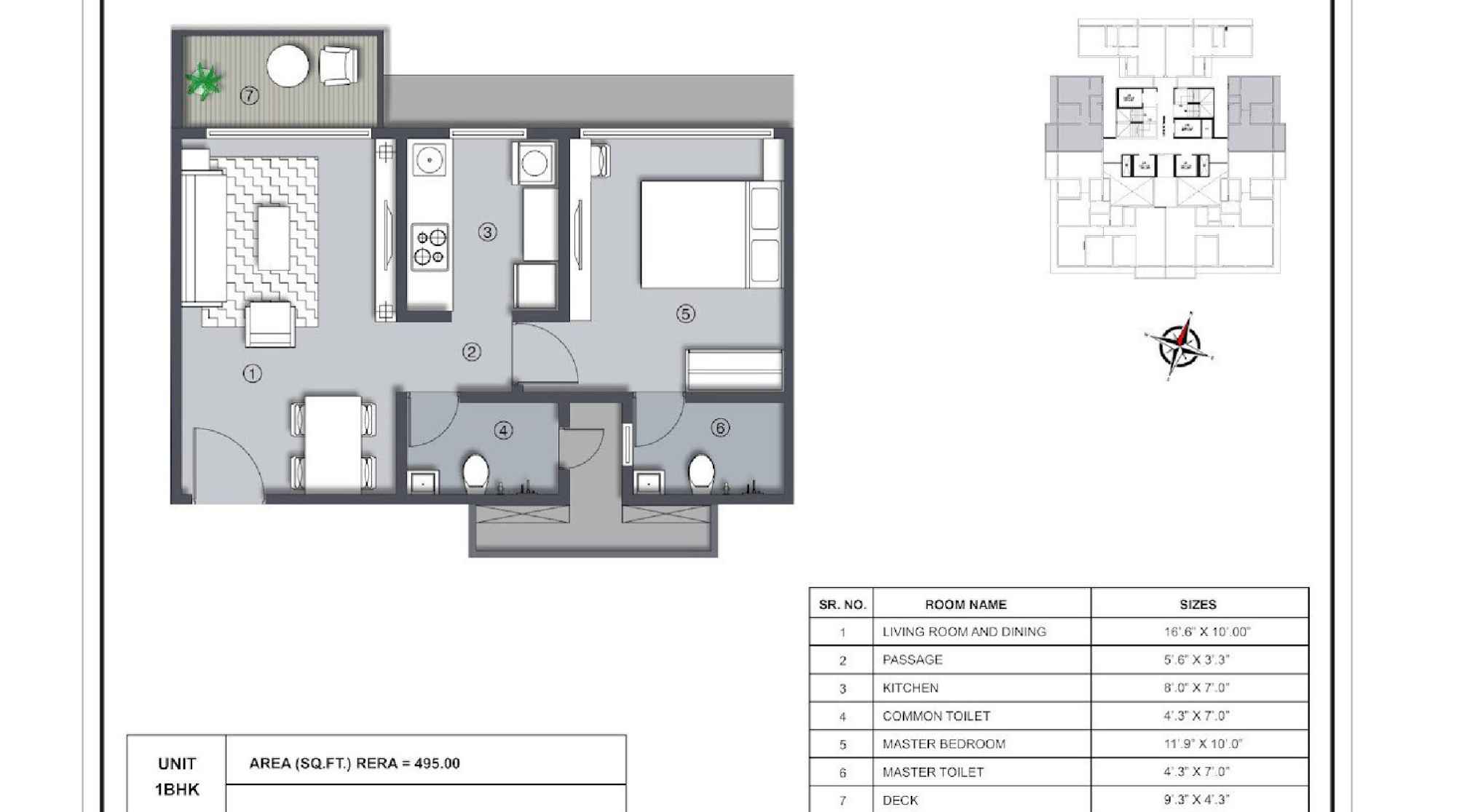 La-residency-Floor-Plan-1BHK-495-Sqft